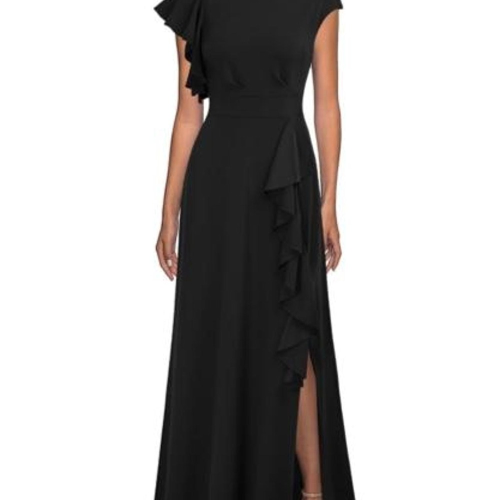 WOOSEA Women's Sexy Split Evening Cocktail Party Maxi A-Line Long Formal Dress